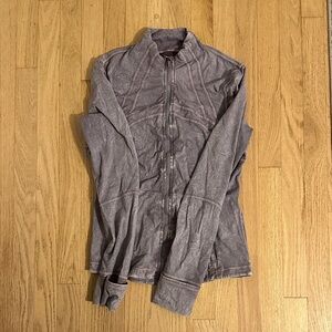Gray Lululemon Scuba Zip-Up Jacket